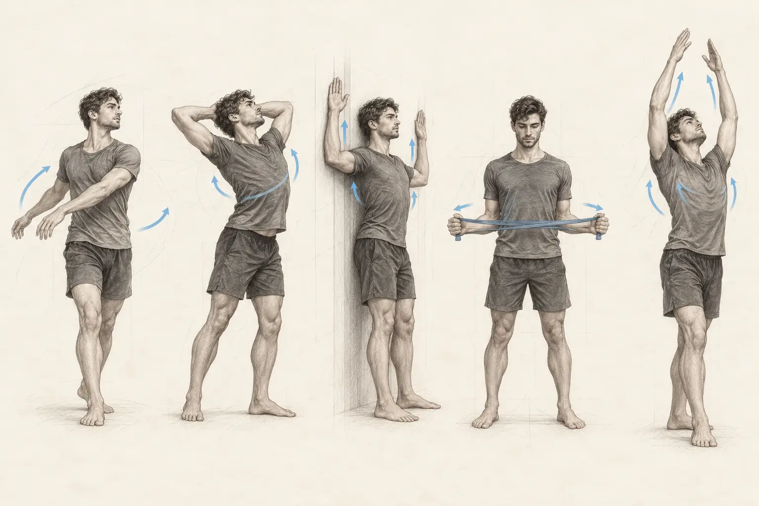 Routine progressive d’échauffement de l’épaule pour les danseurs