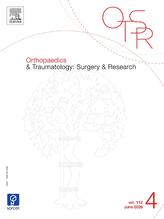 Orthopaedics & Traumatology: Surgery & Research journal cover
