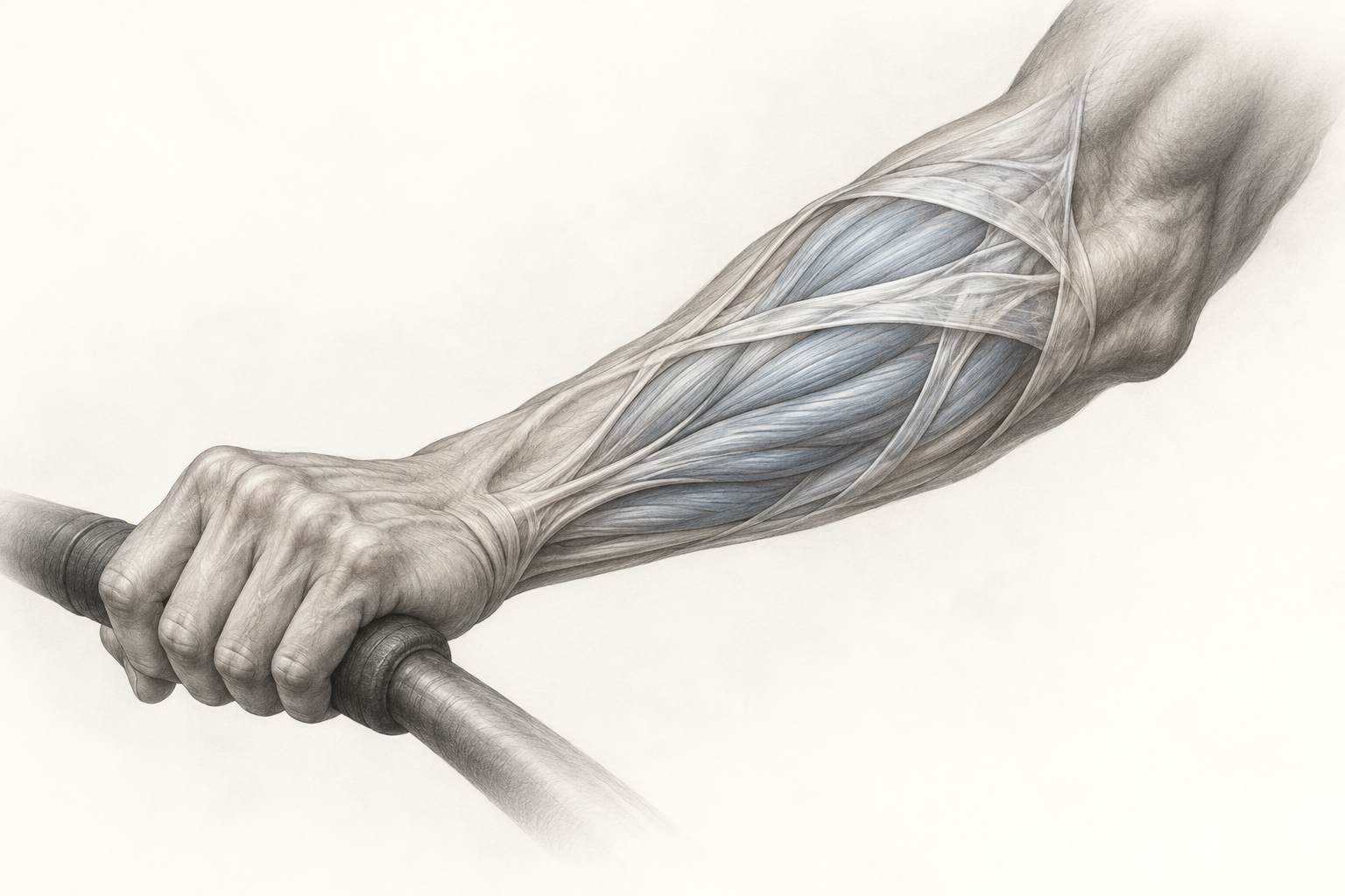 Contraction et crampes des loges musculaires de l’avant-bras pendant un effort de préhension