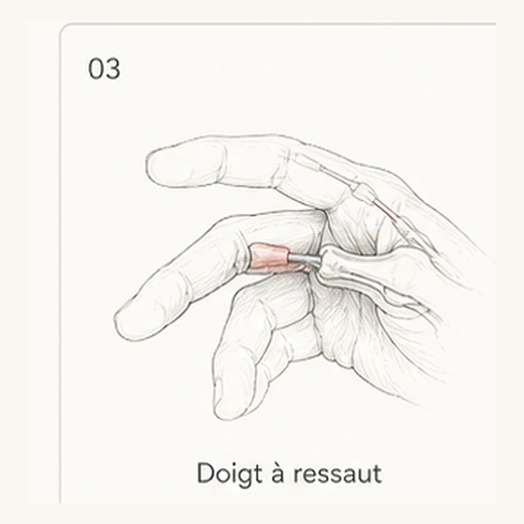 Doigt à ressaut