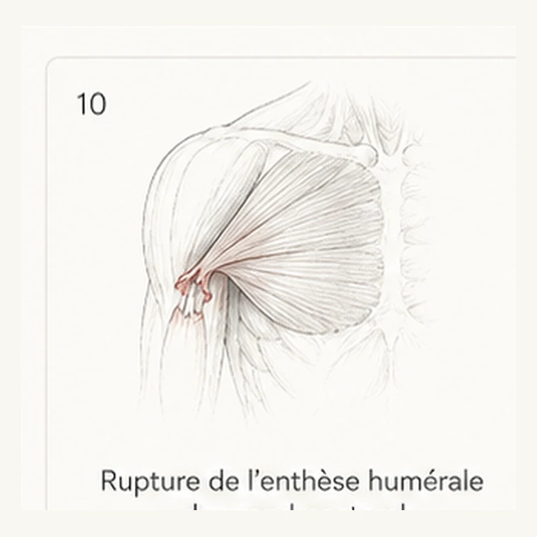 Rupture de l’enthèse humérale du grand pectoral