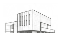 Architektonische Illustration der Pariser Praxisstandorte